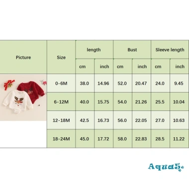 Áo len ấm áp Aqua-baby Girl mùa thu đông, Nai sừng tấm thêu cổ tròn dài tay – 159.948₫ 9