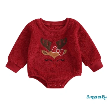 Áo len ấm áp Aqua-baby Girl mùa thu đông, Nai sừng tấm thêu cổ tròn dài tay – 159.948₫ 10