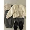 Áo Len Bé Gái Dệt Kim Cardigan Mùa Thu Thời Trang Hàn Quốc – Siêu ấm, Giá ưu đãi 238k 5
