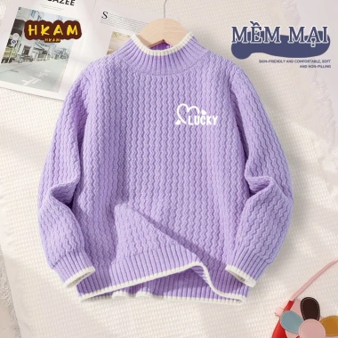 Áo Len Bé Gái Mùa Thu Đông Ấm Áp, Thoải Mái, In Hình Trái Tim - Giá 250k giảm từ 307k 9
