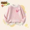 Áo Len Bé Gái Thu Đông Ấm Áp Sọc Đa Màu In Hình Tình Yêu Unisex - Giá 250k