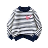 Áo Len Bé Gái Thu Đông Ấm Áp Sọc Đa Màu In Hình Tình Yêu Unisex - Giá 250k 5