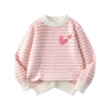 Áo Len Bé Gái Thu Đông Ấm Áp Sọc Đa Màu In Hình Tình Yêu Unisex - Giá 250k 6