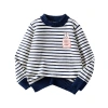 Áo Len Bé Gái Thu Đông Trẻ Em Sọc Ấm Áp, Túi In Thỏ Unisex - Giá 250k (Giảm 60k) 5