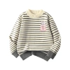 Áo Len Bé Gái Thu Đông Trẻ Em Sọc Ấm Áp, Túi In Thỏ Unisex - Giá 250k (Giảm 60k) 7
