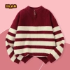 Áo len bé tra sọc nửa cardigan mùa thu đông HKAM - 2 màu, giá ưu đãi 320k 7