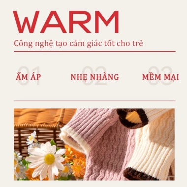 Áo len bé trai HKAM mùa thu đông ấm áp, unisex, giá ưu đãi 250.000đ - 325.000đ 3