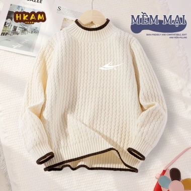 Áo len bé trai HKAM mùa thu đông ấm áp, unisex, giá ưu đãi 250.000đ - 325.000đ 10