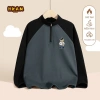 Áo len bé trai kháng khuẩn ấm áp mùa thu đông, cardigan in gấu - 170k