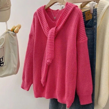 Áo len cách điệu dài phối mũ thời trang hottrend KUNKUN SP243 Giá 179.000 VND 7