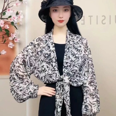 Áo len Cardigan buộc dây chống nắng METUBE, khăn choàng voan Jacquard, áo khoác ngoài mỏng sang trọng - 123.768₫ 3 Áo len Cardigan buộc dây chống nắng METUBE, khăn choàng voan Jacquard, áo khoác ngoài mỏng sang trọng - 123.768₫ 3
