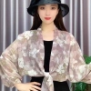 Áo len Cardigan buộc dây chống nắng METUBE, khăn choàng voan Jacquard, áo khoác ngoài mỏng sang trọng - 123.768₫ 8