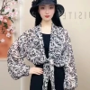 Áo len Cardigan buộc dây chống nắng METUBE, khăn choàng voan Jacquard, áo khoác ngoài mỏng sang trọng - 123.768₫ 14