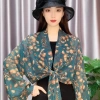 Áo len Cardigan buộc dây chống nắng METUBE, khăn choàng voan Jacquard, áo khoác ngoài mỏng sang trọng - 123.768₫ 15