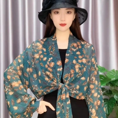 Áo len Cardigan buộc dây chống nắng METUBE, khăn choàng voan Jacquard, áo khoác ngoài mỏng sang trọng - 123.768₫ 15 Áo len Cardigan buộc dây chống nắng METUBE, khăn choàng voan Jacquard, áo khoác ngoài mỏng sang trọng - 123.768₫ 15