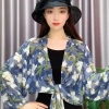Áo len Cardigan buộc dây chống nắng METUBE, khăn choàng voan Jacquard, áo khoác ngoài mỏng sang trọng - 123.768₫ 18