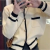Áo len cardigan cổ tròn đính cúc, túi ngực Hàn Quốc - Tiểu thư, chỉ 187.620₫ 6