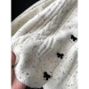 Áo len cardigan dài tay cúc nơ tiểu thư, giao Tết, hàng QC Loại 1 SP387 - 209k 6
