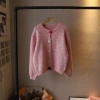 Áo len cardigan dài tay cúc trái tim mềm mịn, siêu ấm, đẳng cấp, độc đáo thời trang thu đông, cho mùa lạnh, giá chỉ 189k - KHOSI SP393 6