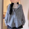 Áo len cardigan dài tay mũ chùm thời trang thu đông KUNKUN SP388 - giảm giá 179k 7
