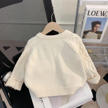 Áo len cardigan dệt kim bé gái mùa xuân thu - Giá ưu đãi 291,126₫