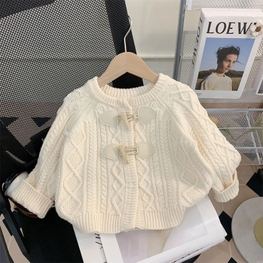 Áo len cardigan dệt kim bé gái mùa xuân thu - Giá ưu đãi 291,126₫
