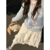 Áo len cardigan Fair Isle dệt kim dày cho học sinh mùa thu đông Giá 250.000₫ 5