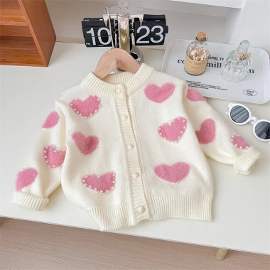 Áo len Cardigan ngọc trai trẻ em bé gái giảm 50% - Mùa xuân thu 2.024 10 Áo len Cardigan ngọc trai trẻ em bé gái giảm 50% - Mùa xuân thu 2.024 10