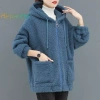 Áo len cardigan nữ có mũ trùm đầu dày, sang trọng: Giá chỉ 232.092₫ 5