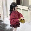 Áo len chui đầu đỏ bé gái mùa đông - Phong cách Tây Giáng sinh, kèm váy giảm 20% 4