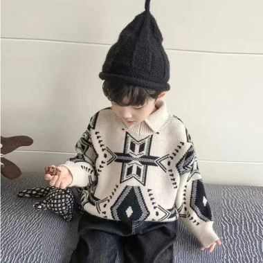 Áo Len Chui Đầu Thiết Kế Mới Giữ Ấm Cao Cấp Thời Trang Mùa Đông Dành Cho Bé Trai Giá 219.950 VND 9 Áo Len Chui Đầu Thiết Kế Mới Giữ Ấm Cao Cấp Thời Trang Mùa Đông Dành Cho Bé Trai Giá 219.950 VND 9