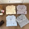 Áo Len Cổ Bẻ Thêu Hoa Vintage Nữ Thanh Lịch 2 Màu Siêu Xinh A1.033 - Giá 399.000₫ 9