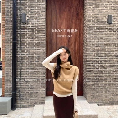 Áo len cổ cao thời trang thu đông 2.025 - phong cách hiện đại, giá chỉ 95.040 VND