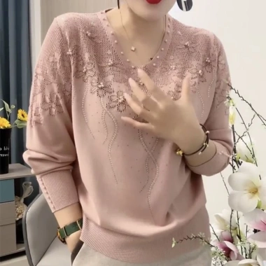 Áo Len Cổ chữ V dệt kim phong cách mới, thời trang nữ, giá ưu đãi 534.281₫