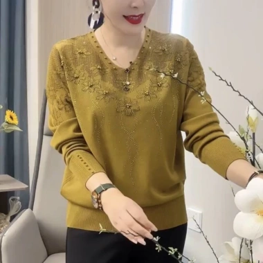 Áo Len Cổ chữ V dệt kim phong cách mới, thời trang nữ, giá ưu đãi 534.281₫