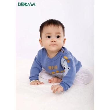 Áo Len Cổ Tròn Dài Tay In Hình Dễ Thương Dokma DA1.641 6-12kg Giá Ưu Đãi 189.000₫ 5