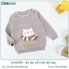 Áo len cổ tròn hình gấu dài tay bé 6-13kg (3-36M) - mẫu DA1.640 DA2.268, giảm 21% 4