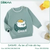 Áo len cổ tròn hình gấu dài tay bé 6-13kg (3-36M) - mẫu DA1.640 DA2.268, giảm 21% 10