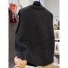 Áo Len Cổ Tròn Xám Đậm Nữ Retro Đa Năng Slim Vest Top - Giá 178.400₫ 4