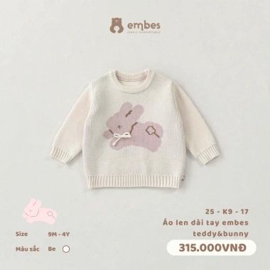 Áo Len Dài Tay In Hình Cho Bé 8‑18kg – Chất Len Dệt Kim Dày Dặn, Giá 252.000₫ 15 Áo Len Dài Tay In Hình Cho Bé 8‑18kg – Chất Len Dệt Kim Dày Dặn, Giá 252.000₫ 15
