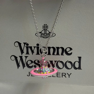 Áo len dài vintage Vivienne Westwood họa tiết hồng và vòng cổ nơ 3D sao Thổ 3 Áo len dài vintage Vivienne Westwood họa tiết hồng và vòng cổ nơ 3D sao Thổ 3