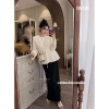 Áo len dáng peplum nơ eo sang trọng, giảm giá 535k - phong cách mùa thu