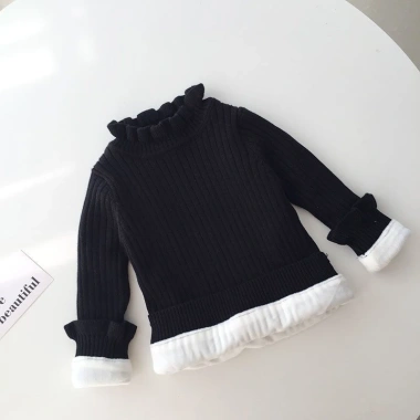 Áo Len Dày Dệt Kim Mùa Đông Bé Gái - Chui Đầu, Sơ Mi Cotton, 222.195 VND 7