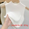Áo len dệt kim DWELLCO màu trơn, hai dây cổ tròn thanh lịch nữ: giá 58.200₫ 2