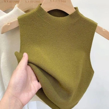 Áo len dệt kim DWELLCO màu trơn, hai dây cổ tròn thanh lịch nữ: giá 58.200₫ 10 Áo len dệt kim DWELLCO màu trơn, hai dây cổ tròn thanh lịch nữ: giá 58.200₫ 10