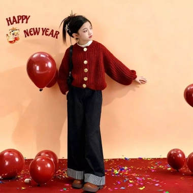 Áo Len Dệt Kim Hàn Quốc Bé Gái Thu Đông – Cardigan Thời Trang, Giá 223.253₫ 2
