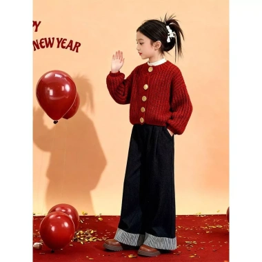 Áo Len Dệt Kim Hàn Quốc Bé Gái Thu Đông – Cardigan Thời Trang, Giá 223.253₫ 6