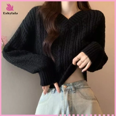Áo len dệt kim ngắn tay cổ chữ V thời trang nữ mới - Giá ưu đãi 141,588 VND 7 Áo len dệt kim ngắn tay cổ chữ V thời trang nữ mới - Giá ưu đãi 141,588 VND 7