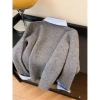Áo len dệt kim nữ phối sơ mi trẻ trung QCCC NGOMINH SP392 giá ưu đãi 189k 8