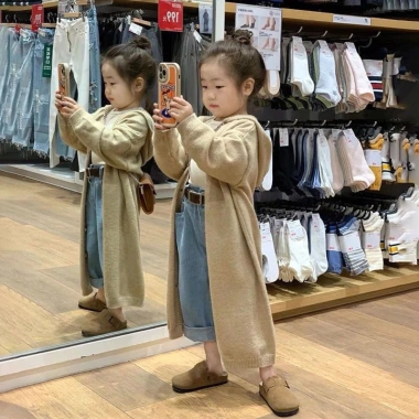 Áo len dệt kim nữ phong cách lười biếng, dài một ống rộng, thời trang mùa thu Hàn Quốc - Giá ưu đãi 312.608₫ 2